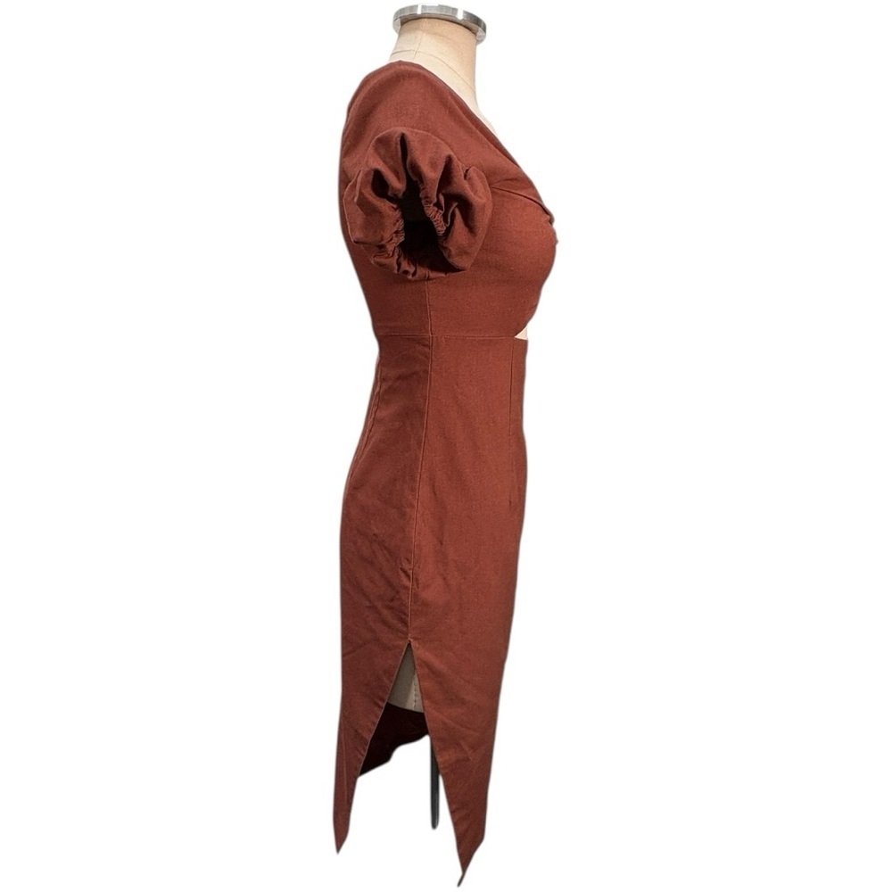 Yaura Toni Off The Shoulder Cut Out Midi Dress Size 6 — image 3 of 8